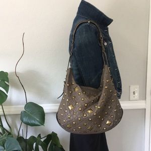 DKNY studded leather bag